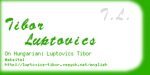 tibor luptovics business card